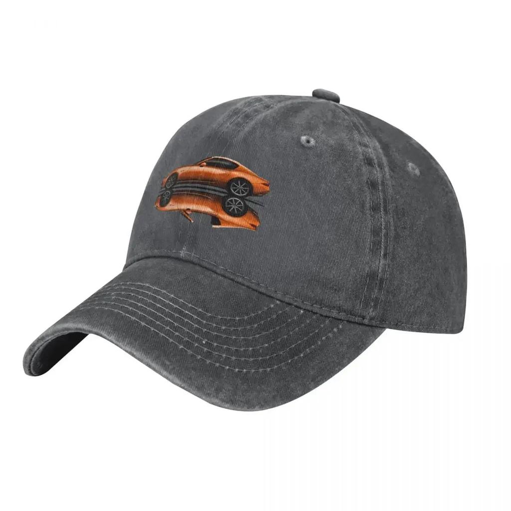 My drawing of the open and closed 30th Anniversary roadster coupe fastback sports car Baseball Cap Horse Hat Womens Mens