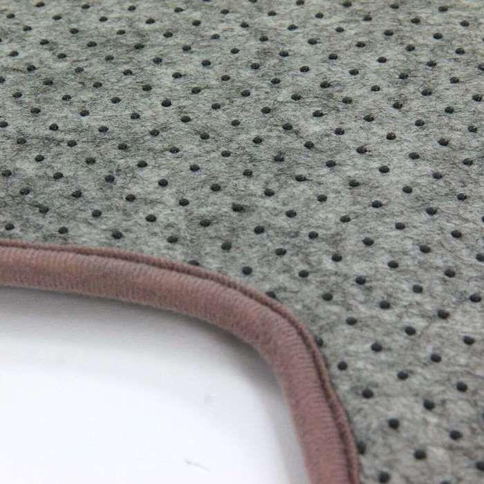 Extra-soft Taupe Star-shaped Rug 90x90