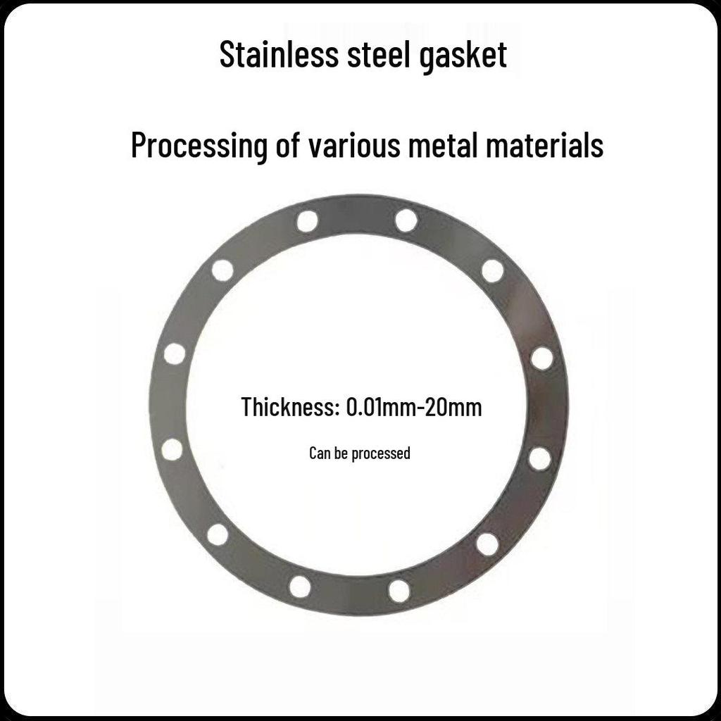 304 Stainless Steel Custom Flat Gasket Washer with 0.005-3mm Gap