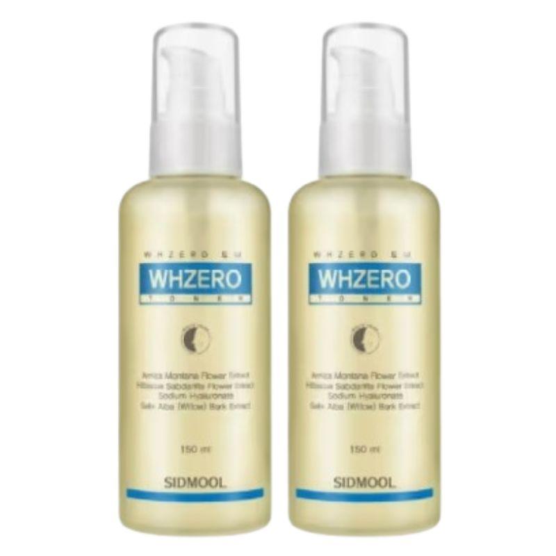 SIDMOOL WHZERO Toner 150ml Arnica Hibiscus Hyaluronic Acid Gentle Exfoliating Hydrating Facial Toner