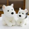 Cute Simulated Dog Plush Toy Children's West Highland Doll Cute Pet Husky Home Decoration