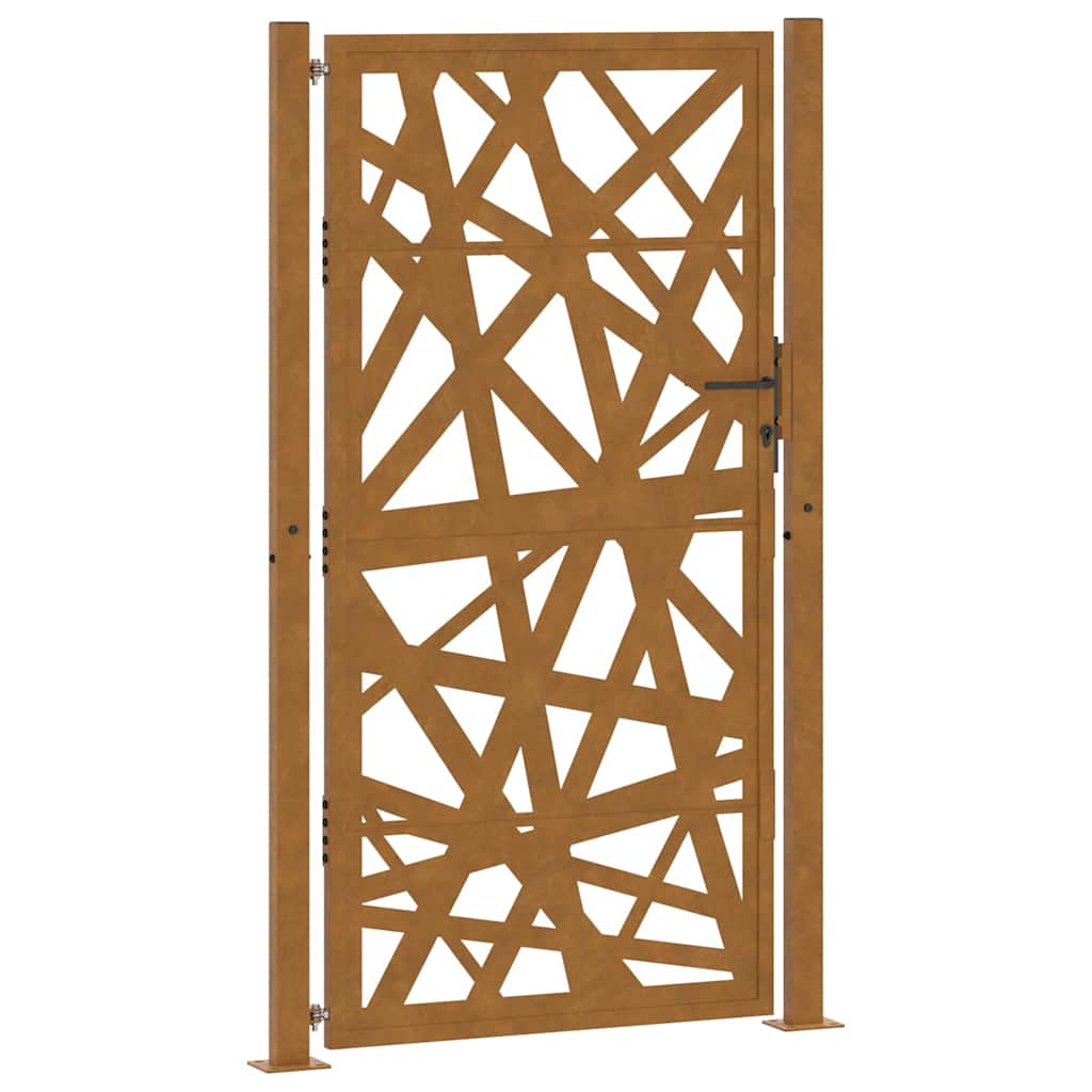Garden Gate 100x200 Cm Corten Steel Light Design