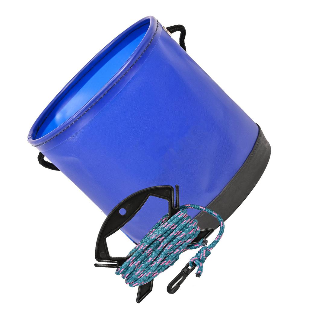 Portable Integrated Fish Bucket Fish Box EVA Folding Fish Bucket with Rope Colorful Fishing Tackle Boxes Water Bucket