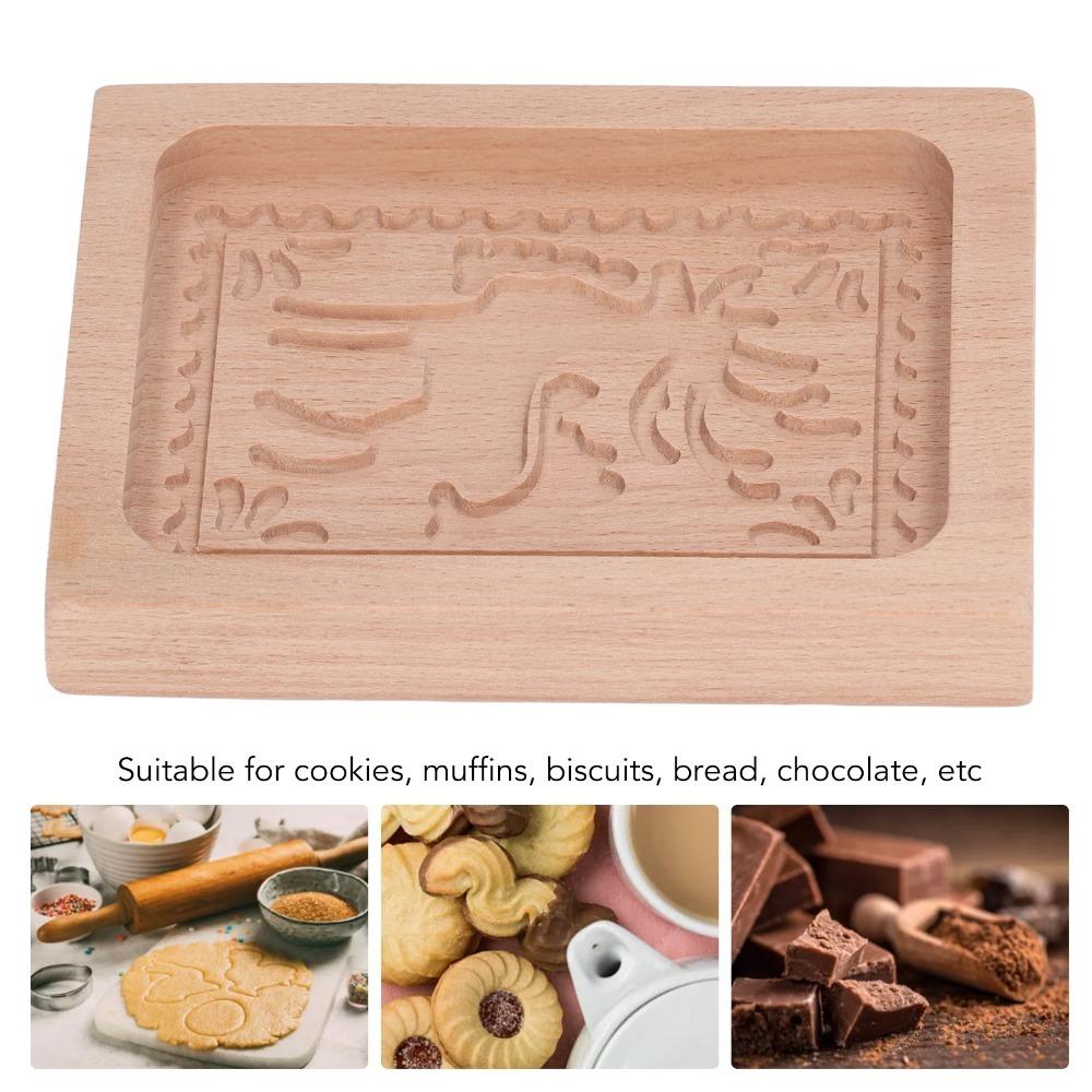 Christmas Tree Reindeer Cookie Cutter Deer Santa Claus Baking Stamp Biscuit Mould Christmas Baking Reindeer