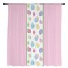 Easter Egg Polka Dot Pink Tulle Curtains for Living Room Bedroom Voile Sheer Curtain Window Home Decor Drapes