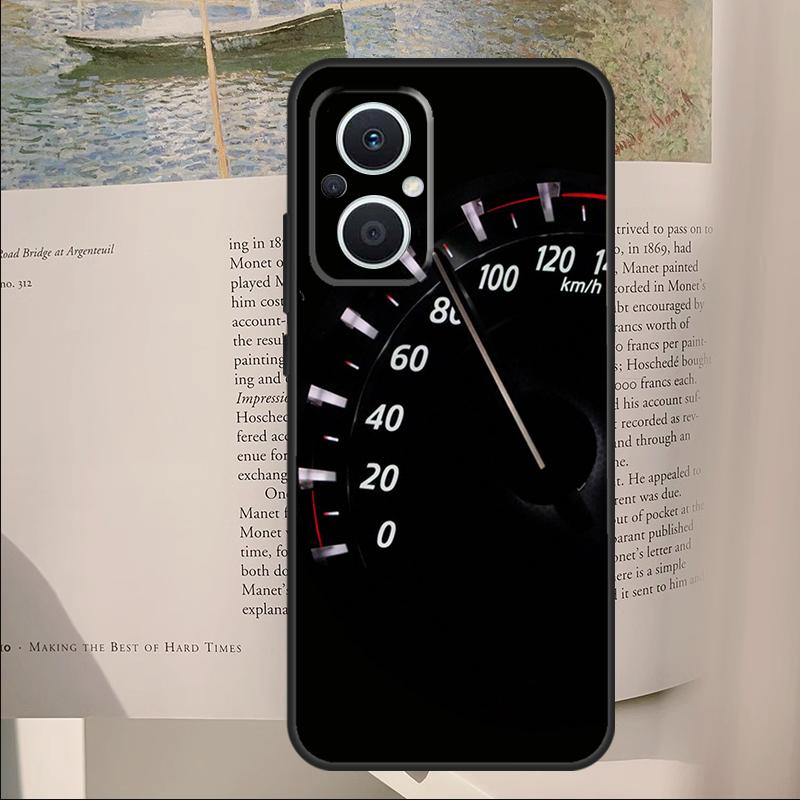 Cool Retro Speedometer Cover For OPPO Reno 14F 11F 12F 13F 10 11 12 13 14 Pro 7 8 Lite OPPO Find X6 X8 X9 Pro Case