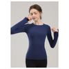 Wysokiej klasy odzież do Pilates i Jogi dla kobiet, obcisła i wyszczuplająca, profesjonalna bluzka fitness z długim rękawem do jesiennych treningów biegowych