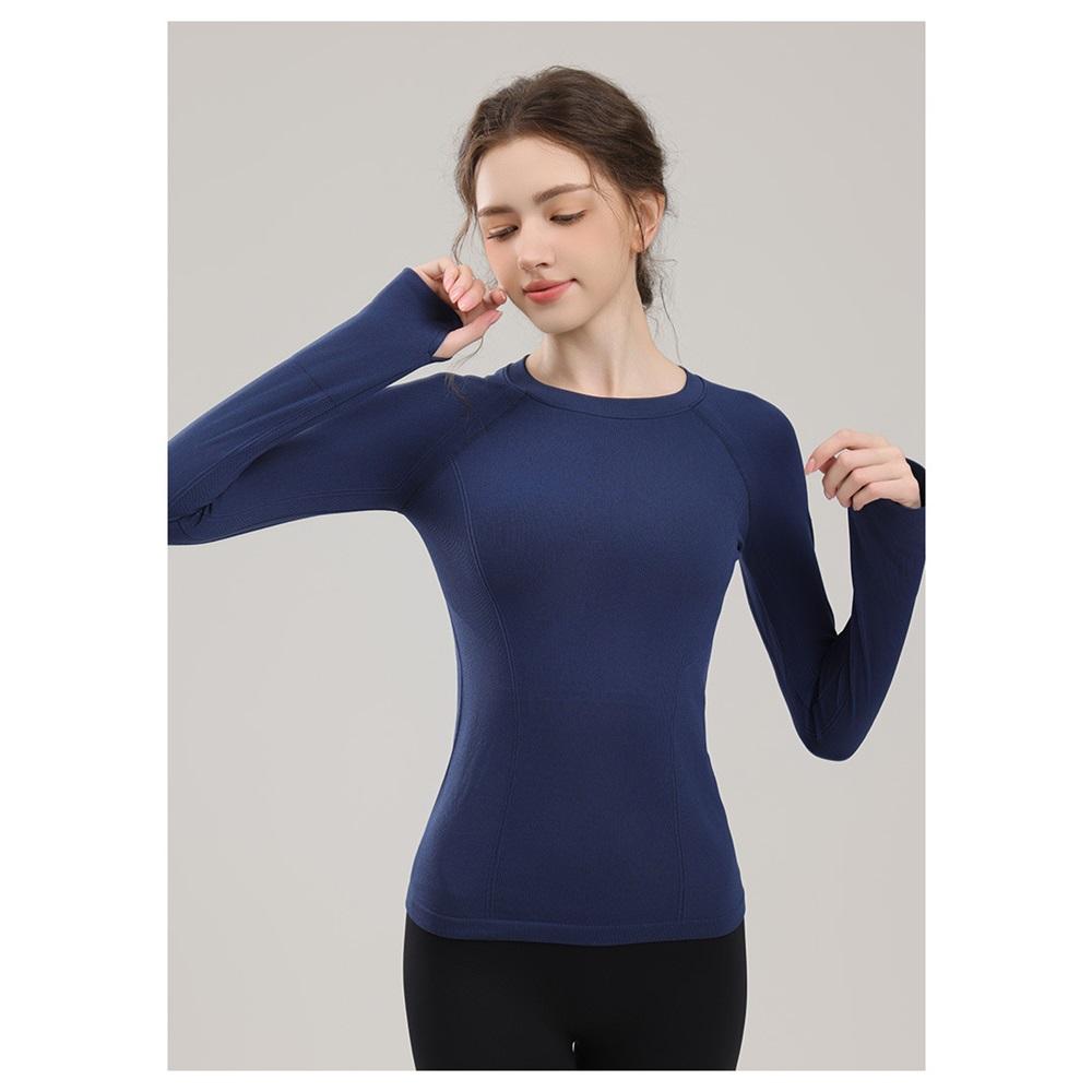 Wysokiej klasy odzież do Pilates i Jogi dla kobiet, obcisła i wyszczuplająca, profesjonalna bluzka fitness z długim rękawem do jesiennych treningów biegowych