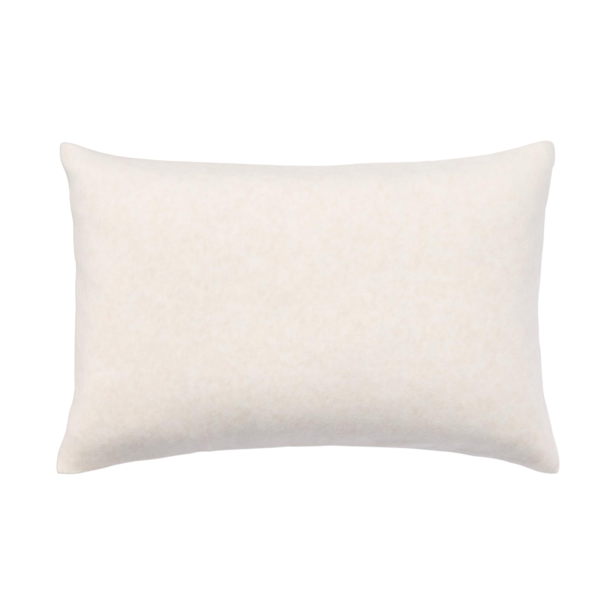 MUJI Мягкая флисовая наволочка 43 x 83412784, Цвет: слоновая кость, 63 см, слоновая кость