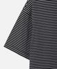 247Silijeu Usa Cotton 20-Count Striped T-Shirt Black