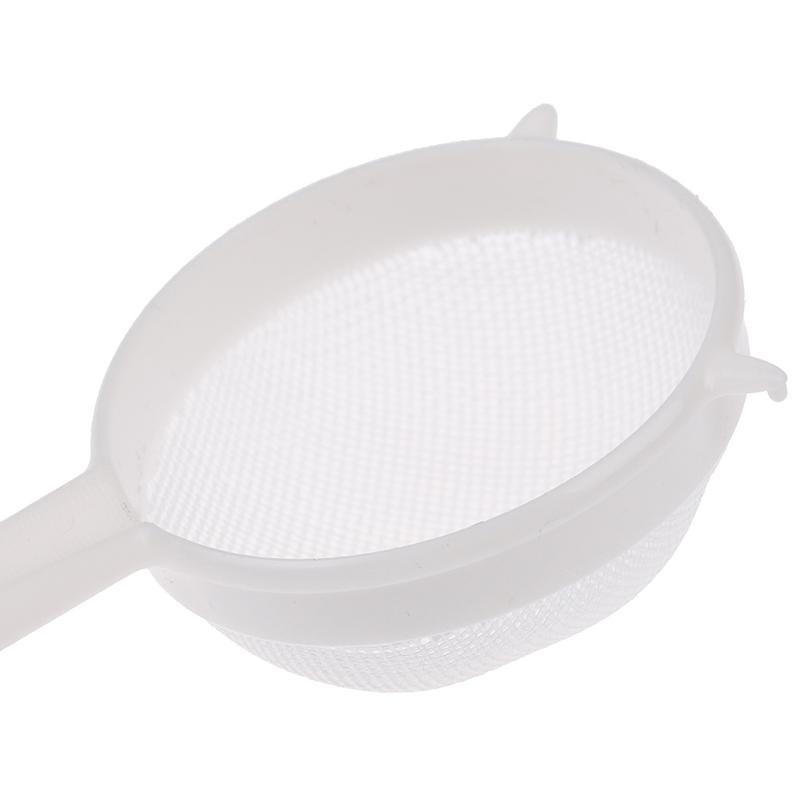 Kitchen Handheld Plastic Screen Mesh Tea Leaf Strainer Flour Sieve Colander