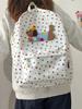 Schoolbag Korean Original Ins Cartoon Cute Dachshund Backpack Casual Polka Dot Student Schoolbag Large Capacity Backpack Female