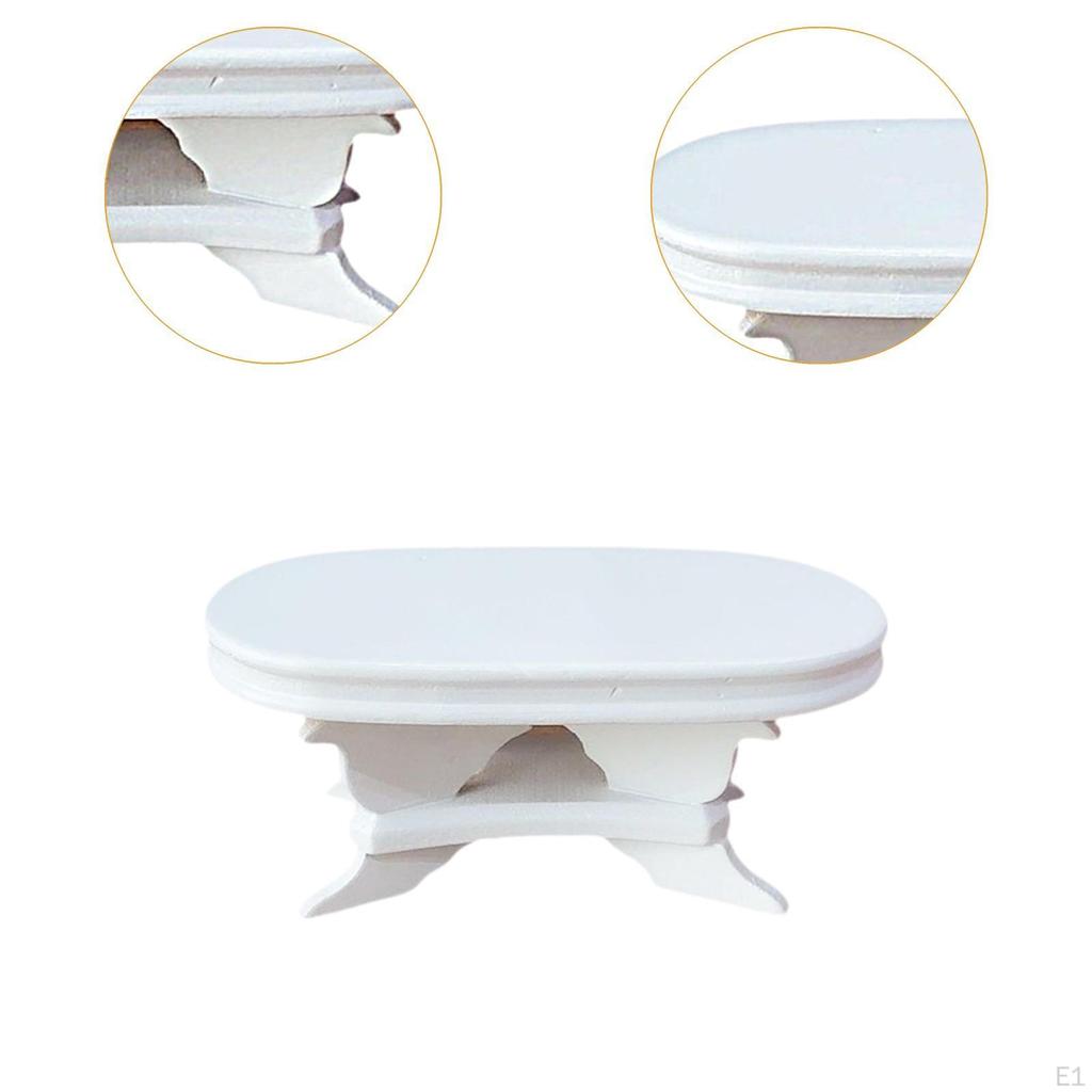 1:12 Dollhouse Coffee Table Doll House Side Craft Pretend Playing Landscaping Prop Pocket Desk