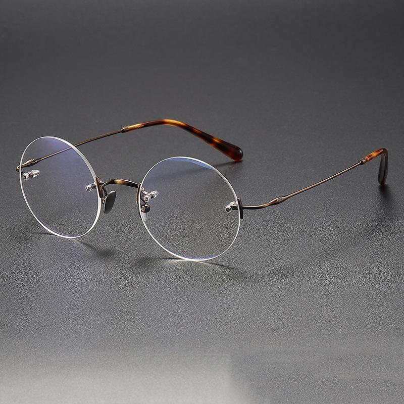 Pure Titanium Glasses Frame Men Rimless Prescription Square Eyeglasses Women Frameless Myopia Optical Eyewear Spectacles