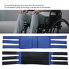 Wheelchair Footrest Non?Slip Adjustable Leg Restraint Strap Seat Belt (Blue Average Size)