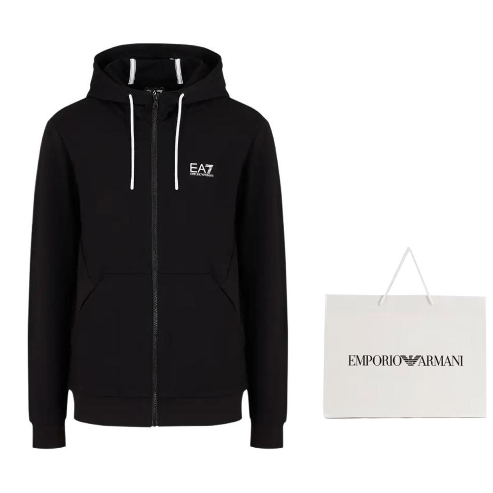 EMPORIO ARMANI Zip-Up Drawstring Hoodie 3DPM53-PJ05Z-1200