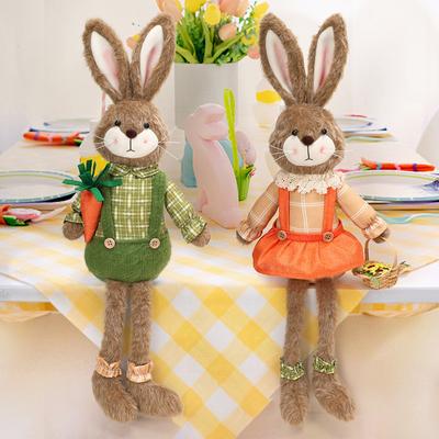 Easter Bunny Decorations, Creative And Cute Bunny-Shaped Ornaments, Handmade Fabric Home Decor