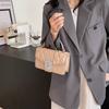 Stylish Vintage Small Handbag For Women 2024 Fashion Trendy Pu Leather Shoulder Bag With Stitching Elements Perfect For Summer
