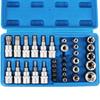 Car Repair Hand Tools 34Pcs/set Professional Torx Star Socket Hexagon Wrench Set Chrome Vanadium steel Pressure Batch Sleeve Set