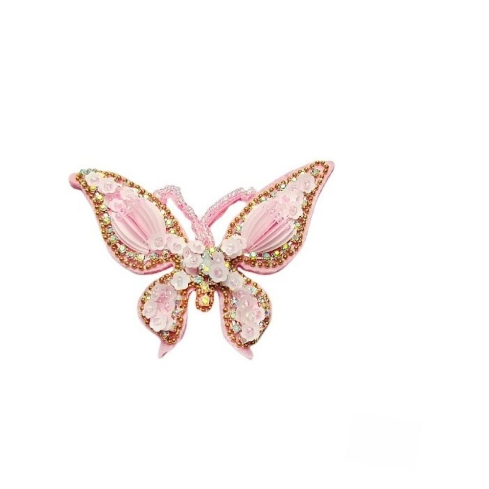 DIY Clothing Decoration Patch Handmade Sequin Patch Beaded Butterfly Appliques Bag Decoration 5