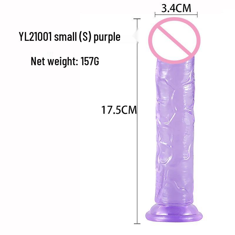 Large Crystal TPE Soft Eggless Dildo - Long-lasting Transparent Adult Pleasure Device