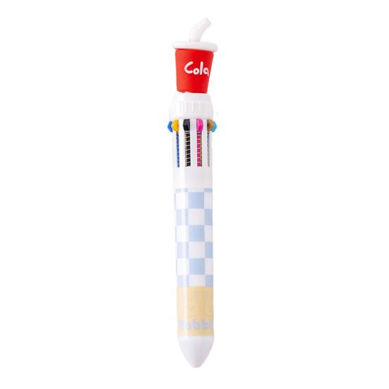 Fast Food Themed 10-Color Ballpoint Pen French Fries Burger Topper Designs Multi-Color Writing Tool for Journaling And Notes