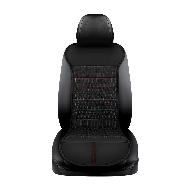 Universal PU Leather Heated Car Seat Cushion with Smart Switch for Winter (12V/24V)