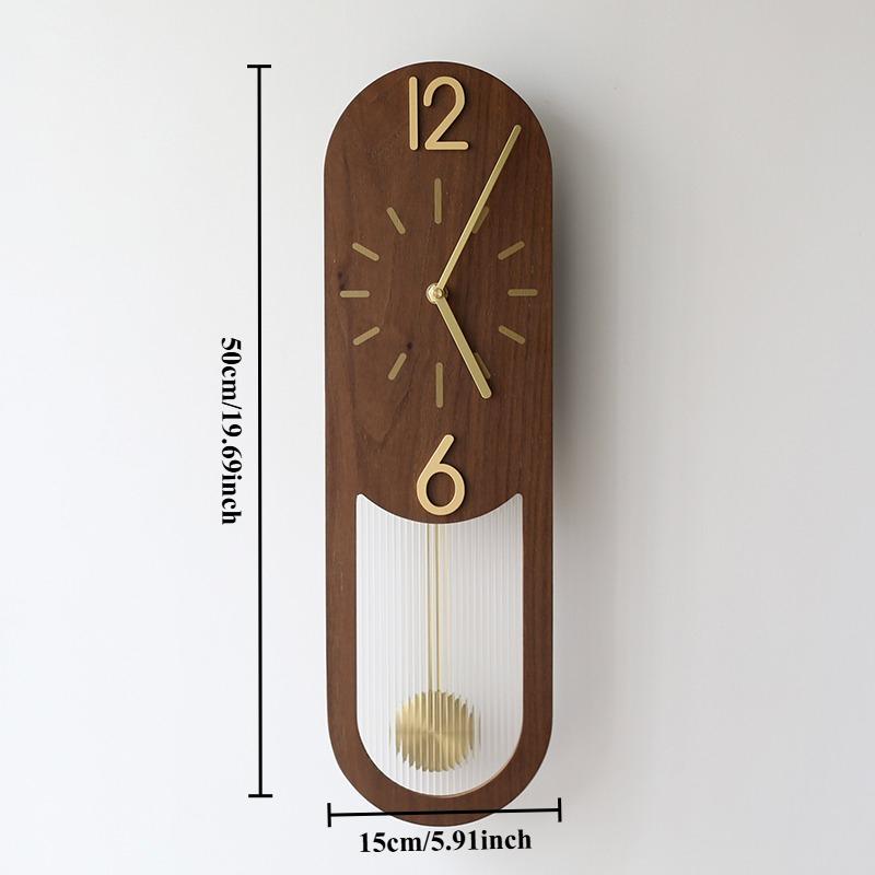 

Simple Wall Clocks Nordic Luxury Retro Clocks Elegant Wooden Design Clock Household Entrance Hall Aesthetic Home and Decoration