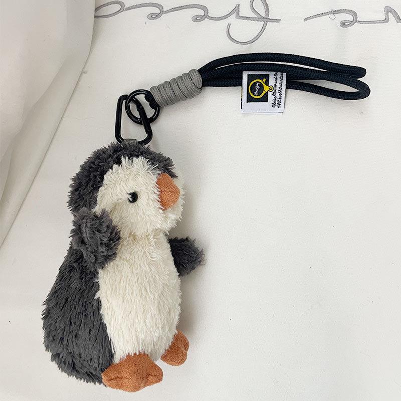 Cute Plush Little Penguin Penguin School Bag Pendant Cute Plush Doll Creative Female Keychain Pendant