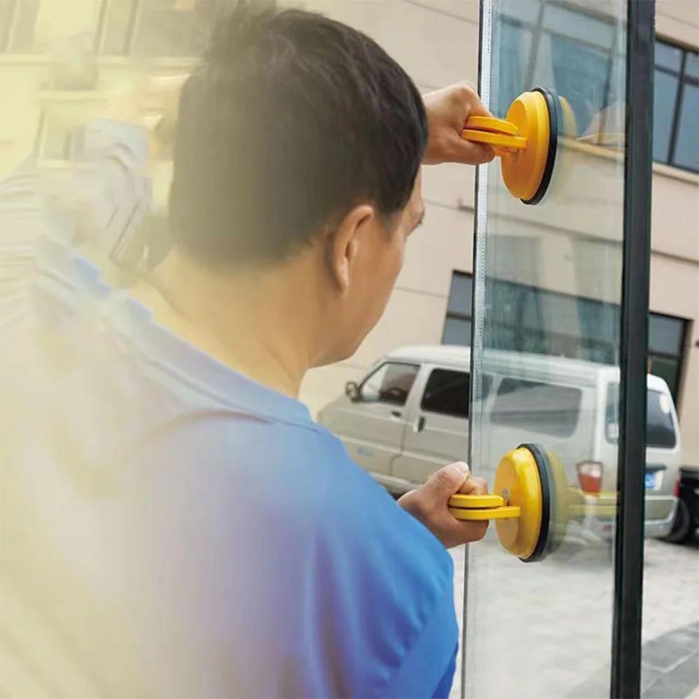 Vacuum Strong Glass Lifting Suction Cups Heavy Duty Vacuum ABS Handle for Glass Tile Suction Cup Lifting Car Dent Repair Tool