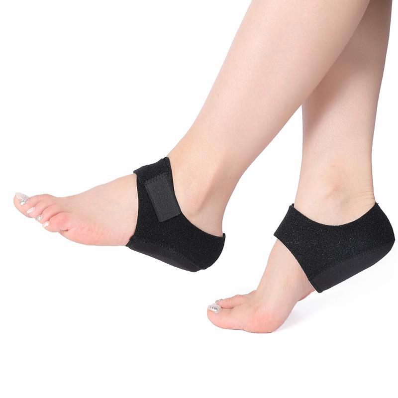 Silicone Heel Cover, Heel Cover, Rear Shock Pad, Heel Sock Cover, Gel Protective Cover, Men's and Women's Feet, Velcro Patch, Shock Pad