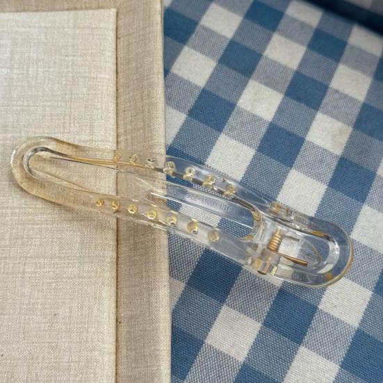 Kunststoff Haarspange Rutschfeste Zähne Transparente Rückseite Haarkralle Hairstyle-Werkzeug Tägliches Tragen Reise Haaraccessoires