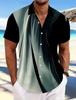Men's Geometric Line Abstract Art Shirt Summer Shirt Button Up Shirt Short Sleeve Fashion Summer 3D Print Casual Shirt