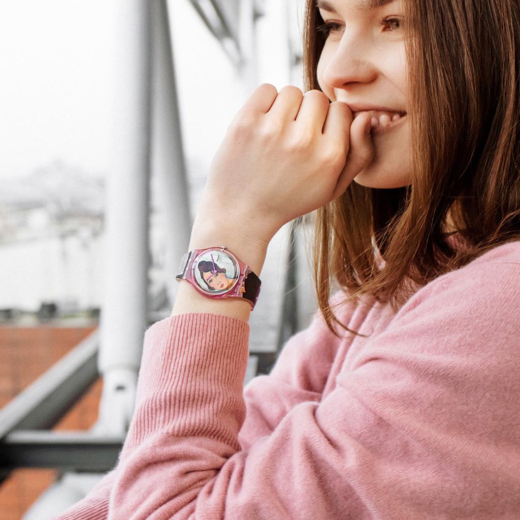 Swatch Quartz Movement Ponderosa Special Edition 30m Waterproof Watch 34mm Floral Dial Plastic Case Silicone Strap Unisex watches GZ356