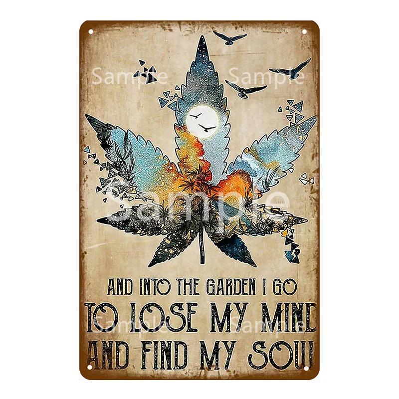 Enjoy Our Garden Kitchen FLowers Metal Tin Sign Farmhouse Home Retro Wall Painting Art Decor Beer Wine Farm Party Poster YL