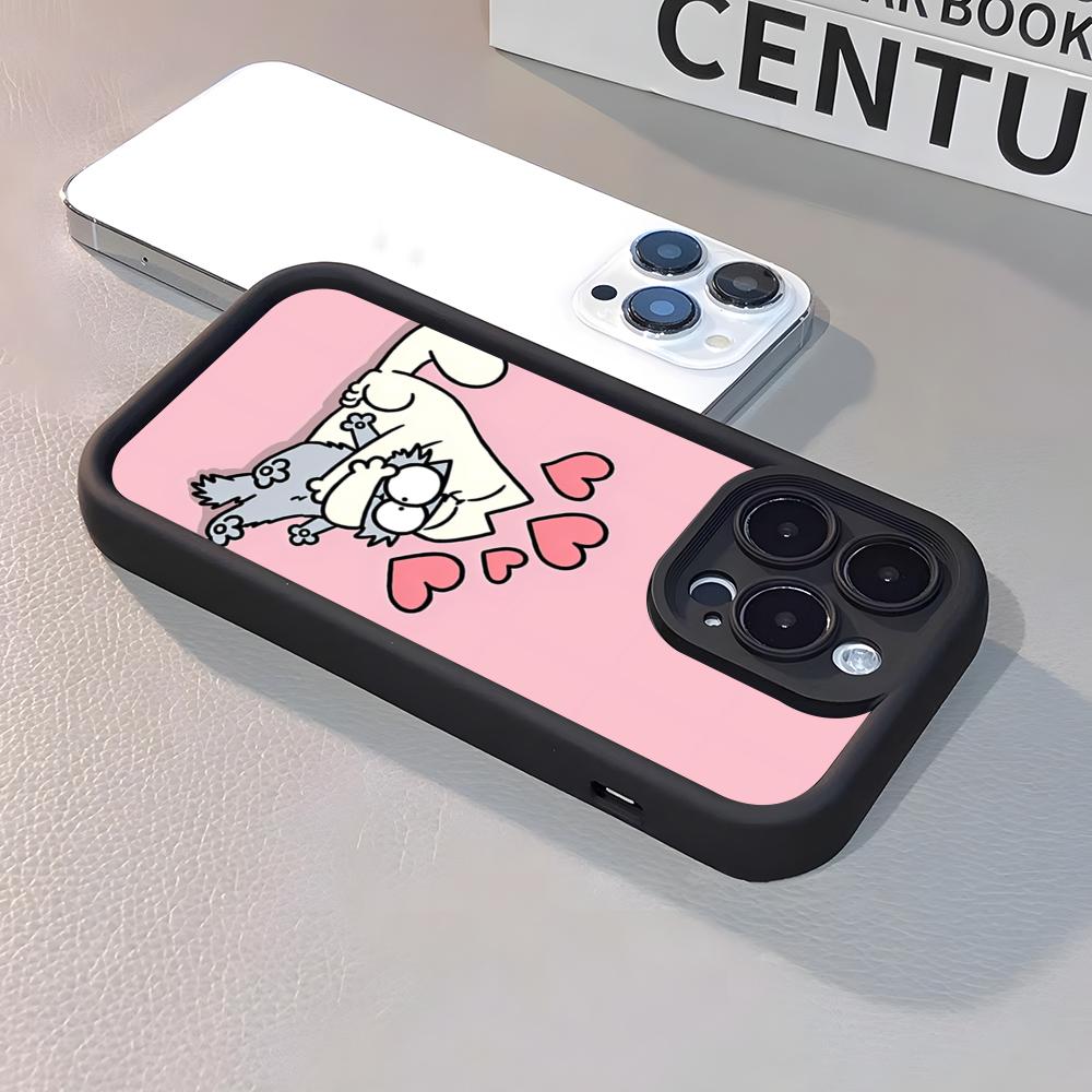 S-SIMONSE-C-CAT Phone Case For IPhone 17 Air 16 E 15 14 Plus 13 12 11 Pro Max Silicone Soft Case