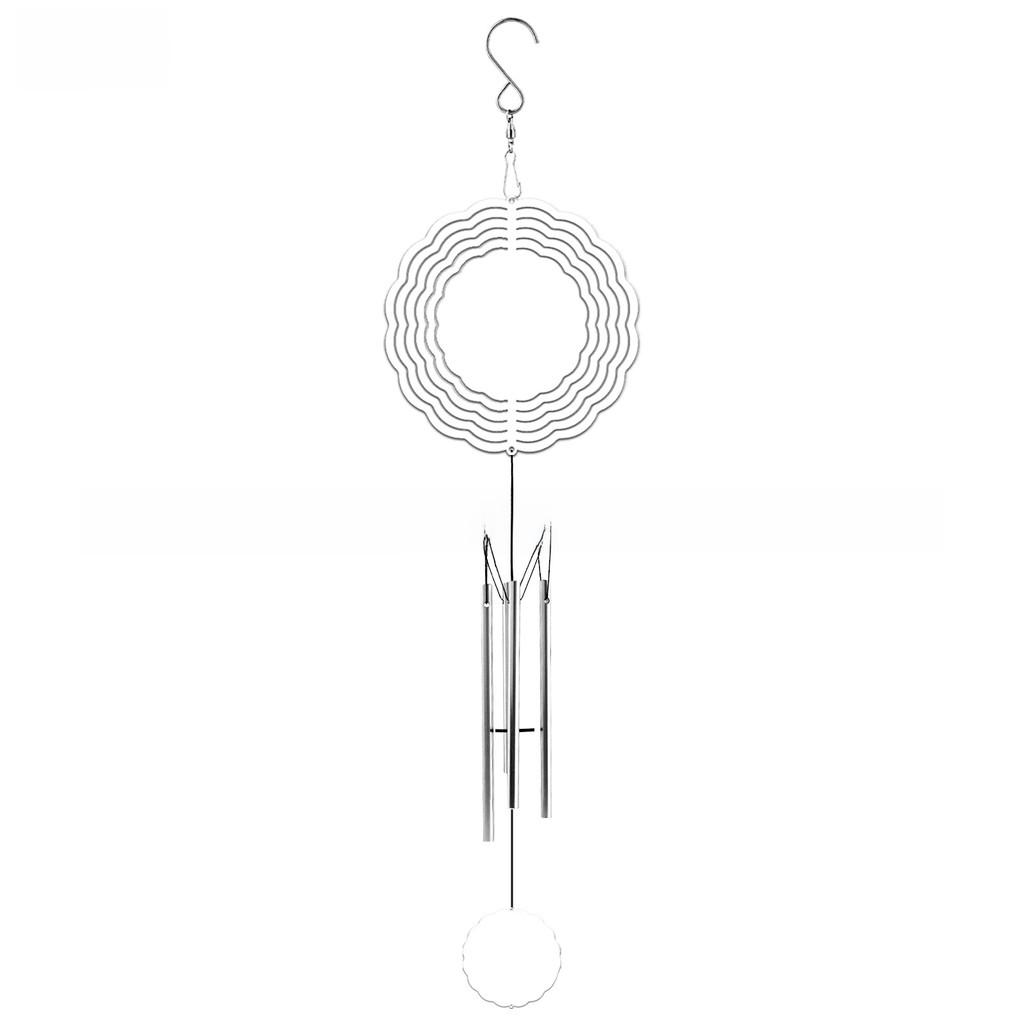 Metal Decorative Hanging Ornament With Heat Sublimation Design For Outdoor Garden And Home Decor