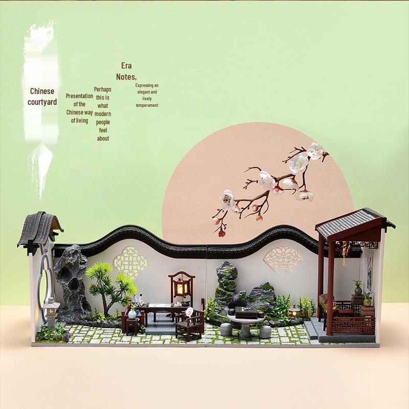 Zhi Qu Wu DIY Chinese-Style Ancient Architecture Model Kit - Creative Gift for Boys and Girls