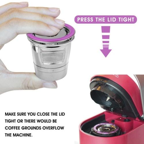 BYSL Reusable K-Cups for Keurig, Reusable Coffee Pods, Refillable K-Cups for Keurig Coffee Makers 2.0 and 1.0