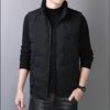 Down Vest Men's Autumn and Winter Plus Collar White Duck Down Warm Casual Jacket