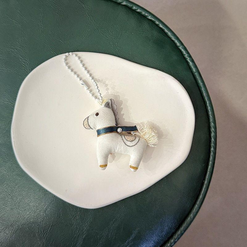 Year Of The Horse  Year Festive Doll Ornament Chinese Style Pony Zodiac Ornament Schoolbag Pendant Keychain