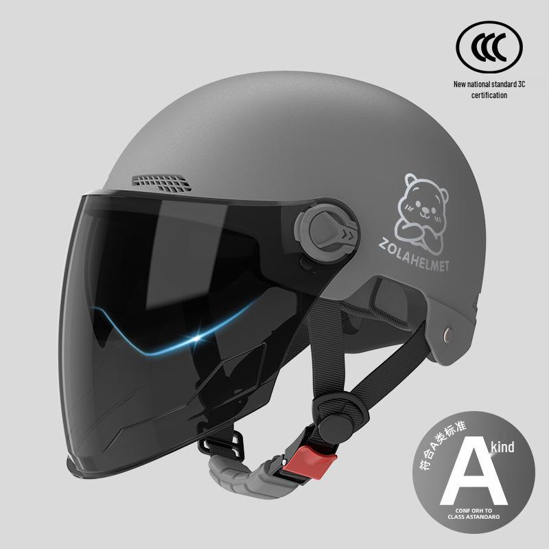 Women's Lightweight Ventilated Electric Scooter Helmet with Sun & Ear Protection - All-Season 3C Certified Half Helmet