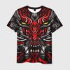 Newest Demon Samurai Mask Sakura 3D Print T shirts For Men/Women Crew Neck Short sleeve Top Fashion Oversized Punk Style T shirt
