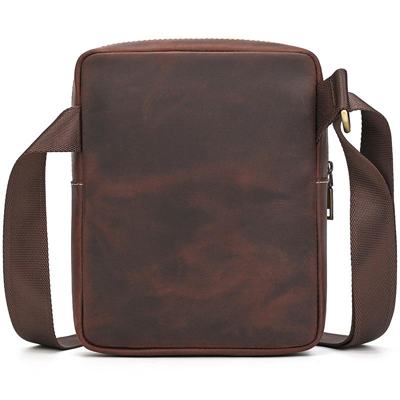 

Retro Style Mini Shoulder Bag Genuine Leather Crossbody Bags Real Cowide Small Sling Bags Cowkin Men Male Bags For Phone Purse