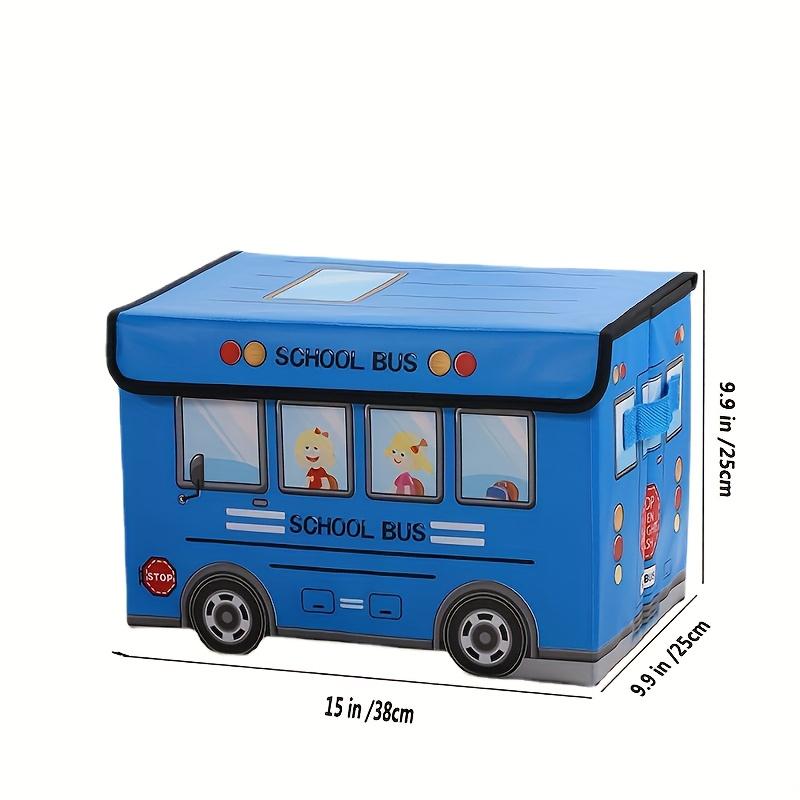 1PC Waterproof Moisture-proof Folding Cartoon Car Clothes Storage Box Toys and Snacks Storage Box Sundry Organizer