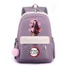 Anime Demon Slayer Printed Backpack for Teenger Student Large Capacity Waterproof Schoolbag Bookbag Women Travel Bag Gift