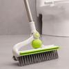 Handheld Floor Cleaning Brush Double-Layer Telescopic Pole Brush Tile Crevice Brush  Kitchen Use