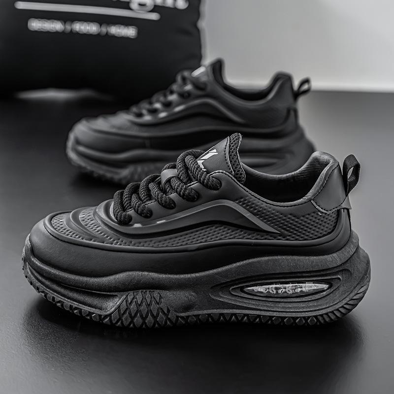 Men's shoes spring new fashion trend sports casual shoes men's versatile thick sole heightening wear-resistant men's shoes