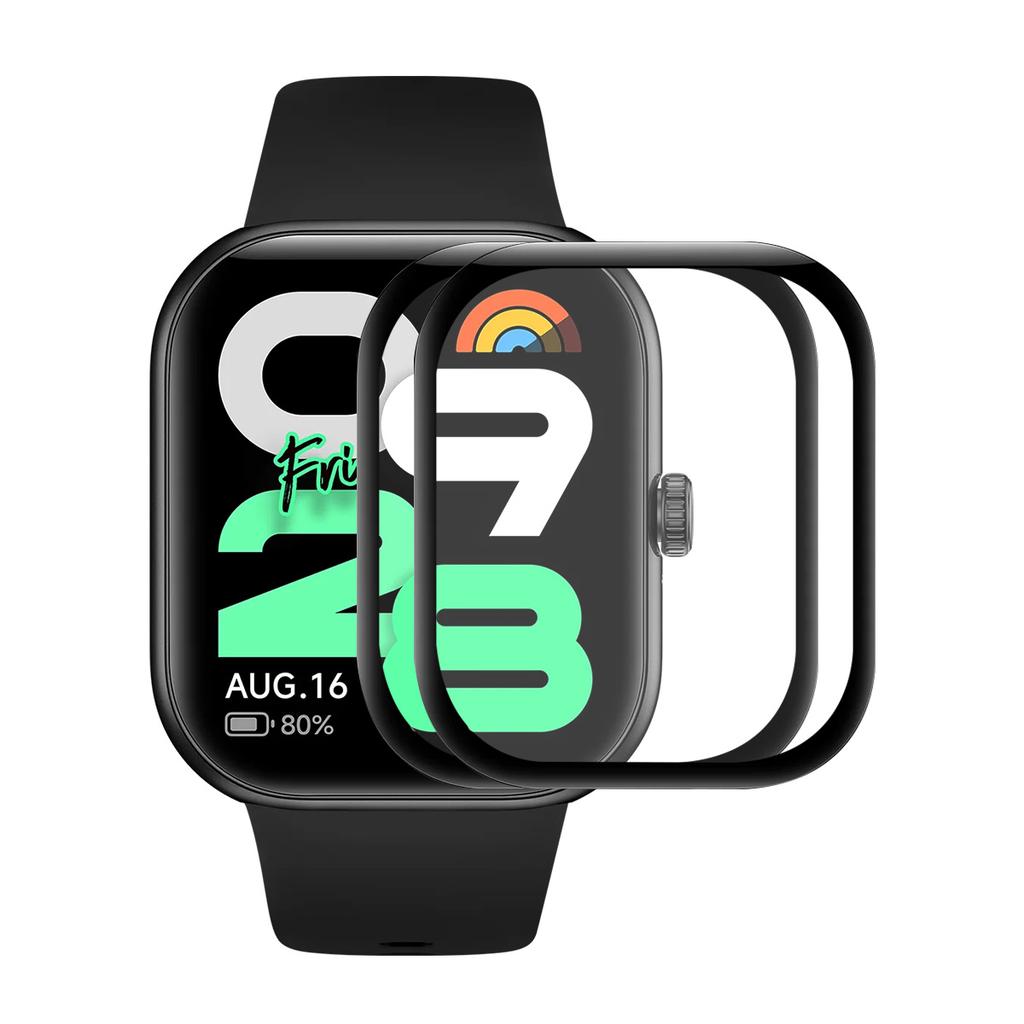 For Xiaomi Redmi Watch Move 2Pcs Screen Protector ENKAY HAT PRINCE 3D Curved PC + PMMA Ultra Clear Film
