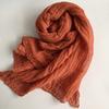 Linen Cotton Large Size Zen Dance Scarf Tara Yarn Plant Dyeing Tie-Dye Batik Hand-Painted Scarf Medium And Long Silk Scarf